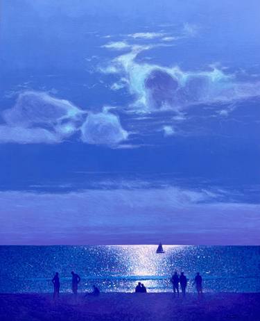 Original Impressionism Beach Paintings by Andrii Kovalyk 