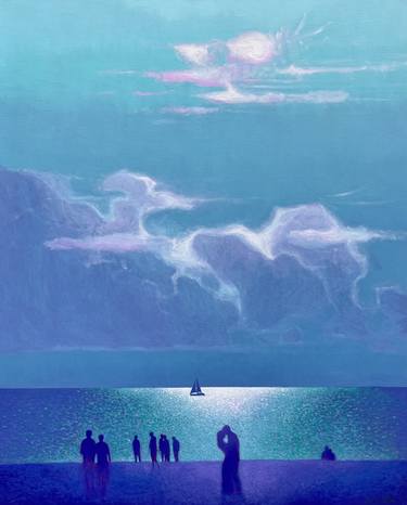 Print of Modern Beach Paintings by Andrii Kovalyk