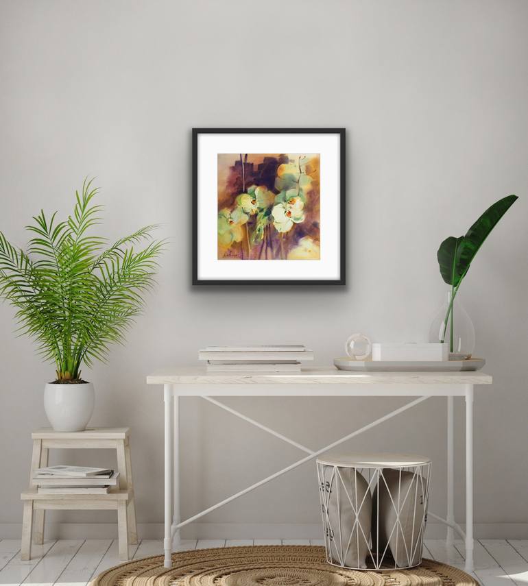 Original Contemporary Floral Painting by Andrii Kovalyk 