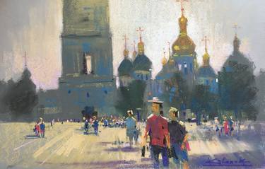 Original Impressionism Cities Drawings by Andrii Kovalyk