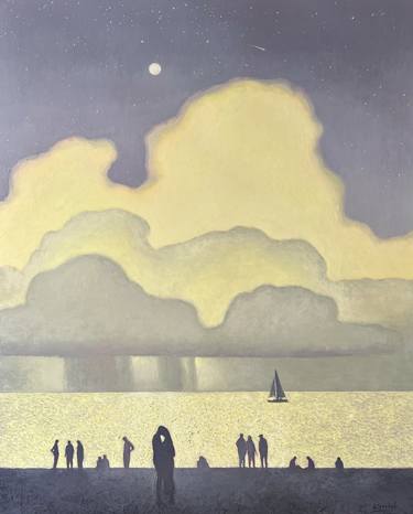 Print of Minimalism Beach Paintings by Andrii Kovalyk