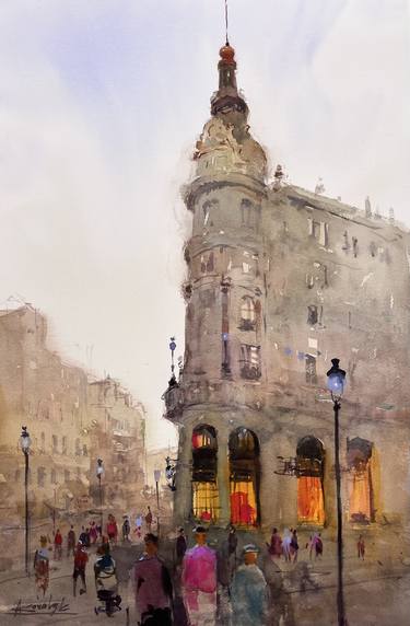 Print of Cities Paintings by Andrii Kovalyk