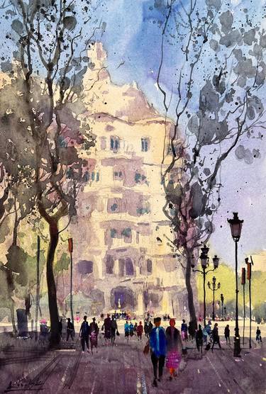 Original Impressionism Cities Paintings by Andrii Kovalyk