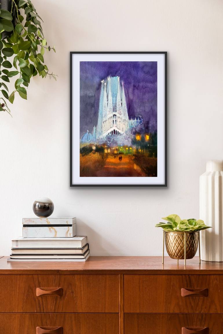 Original Impressionism Architecture Painting by Andrii Kovalyk 