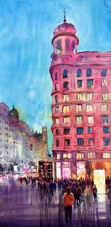 Original Impressionism Cities Paintings by Andrii Kovalyk