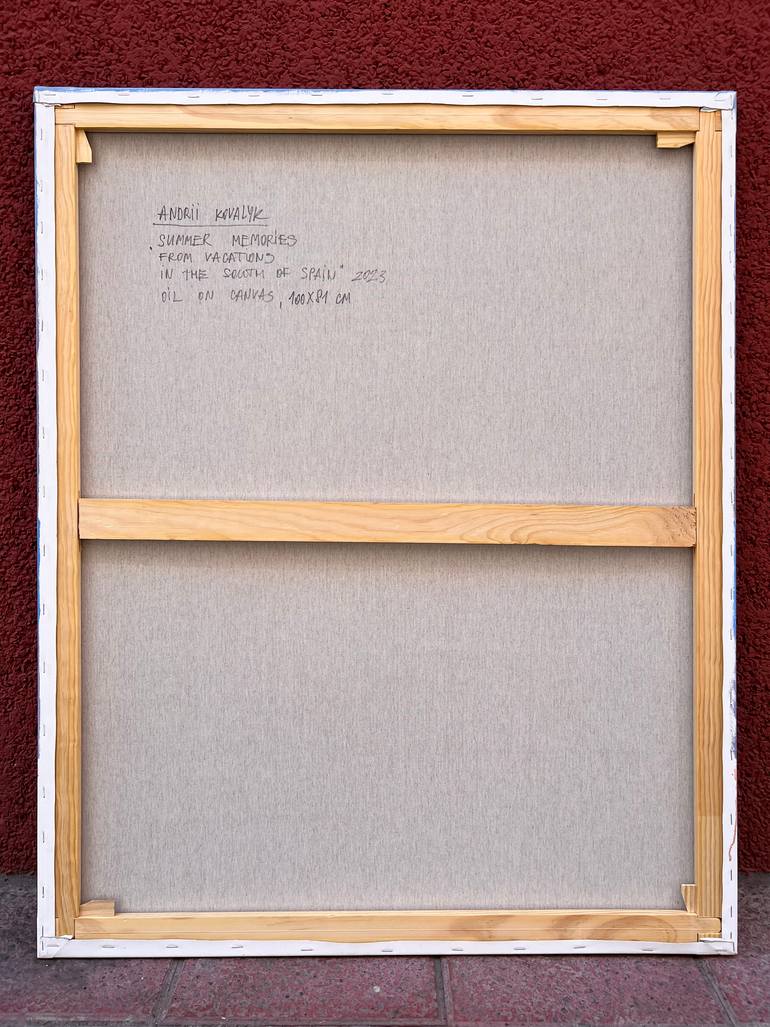 Original Impressionism Beach Painting by Andrii Kovalyk 