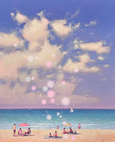 Original Contemporary Beach Paintings by Andrii Kovalyk