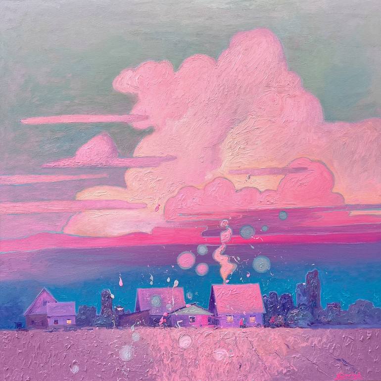 Quiet Evening Painting by Andrii Kovalyk | Saatchi Art India