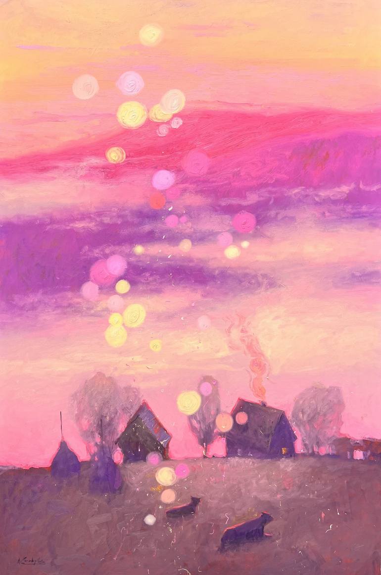 Print of Contemporary Landscape Paintings by Andrii Kovalyk