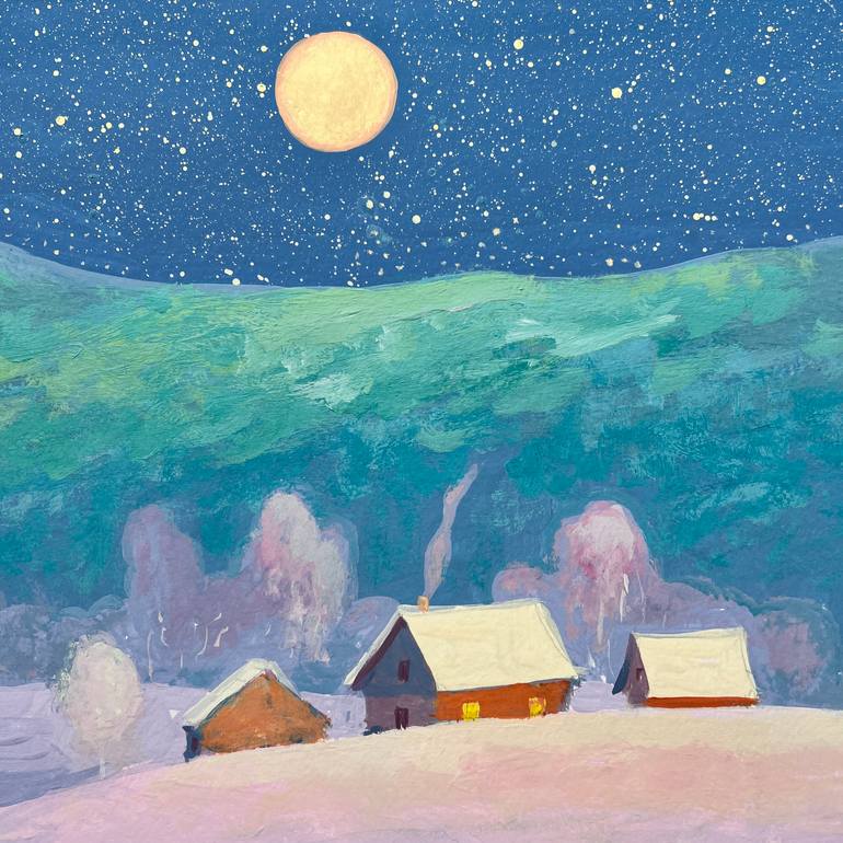 Original Contemporary Landscape Painting by Andrii Kovalyk 