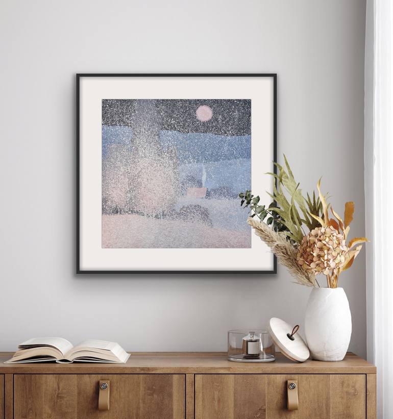 Original Symbolism Landscape Painting by Andrii Kovalyk 