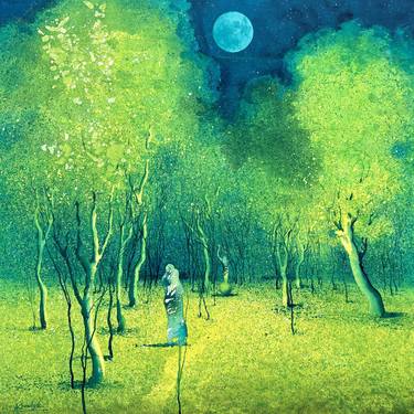 Original Conceptual Landscape Painting by Andrii Kovalyk 