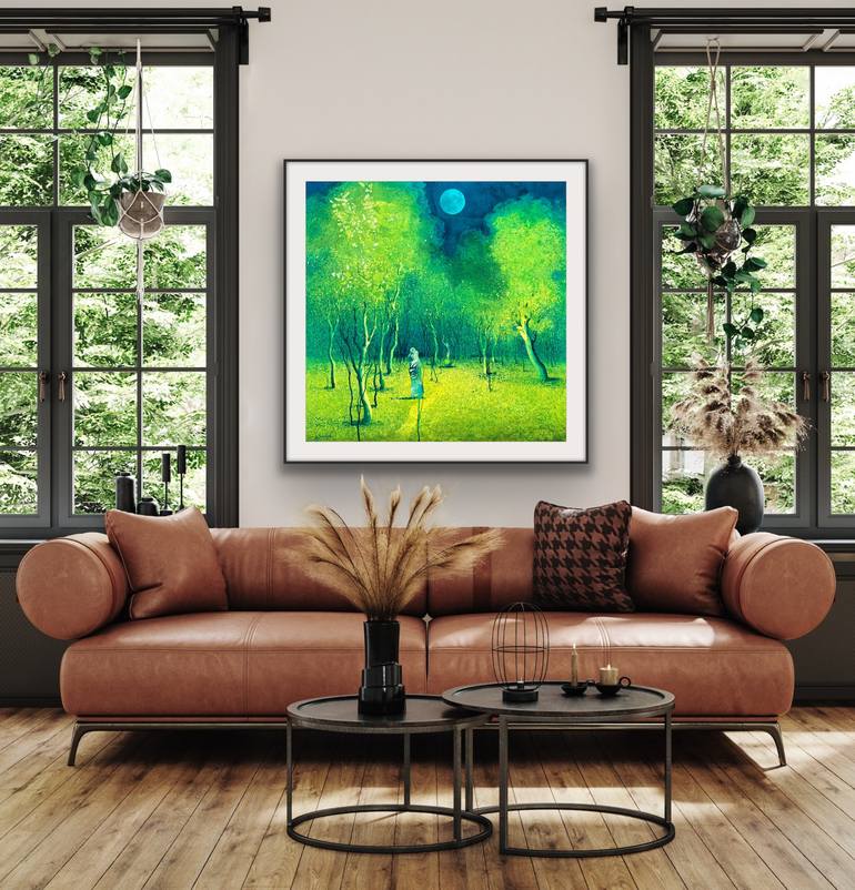Original Conceptual Landscape Painting by Andrii Kovalyk 