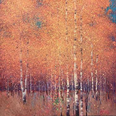 Original Expressionism Landscape Painting by Andrii Kovalyk 
