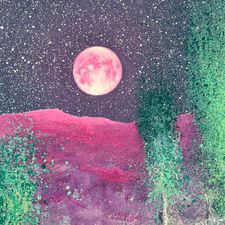 Original Conceptual Landscape Painting by Andrii Kovalyk 