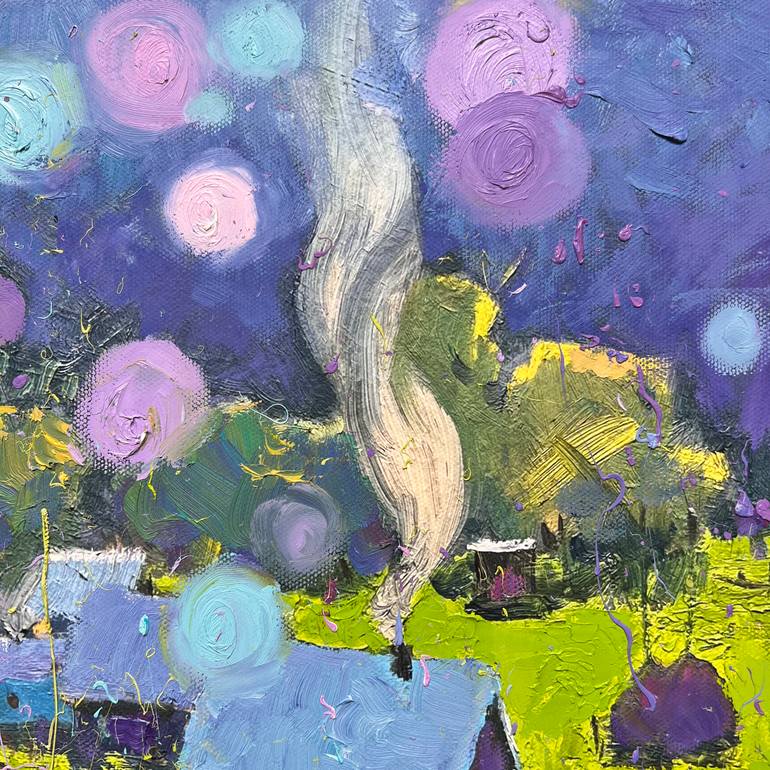 Original Impressionism Landscape Painting by Andrii Kovalyk 