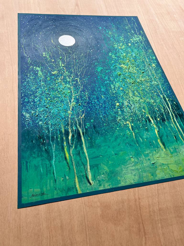 Original Impressionism Landscape Painting by Andrii Kovalyk 