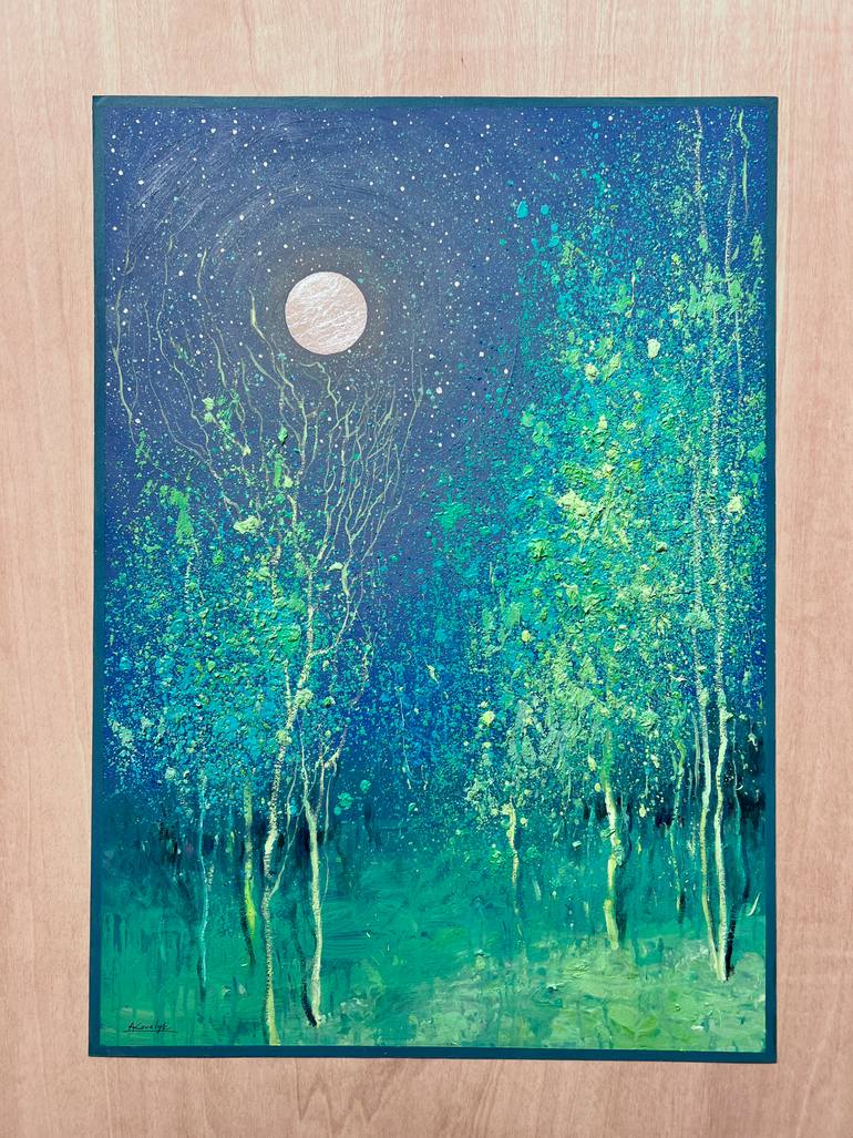 Original Impressionism Landscape Painting by Andrii Kovalyk 