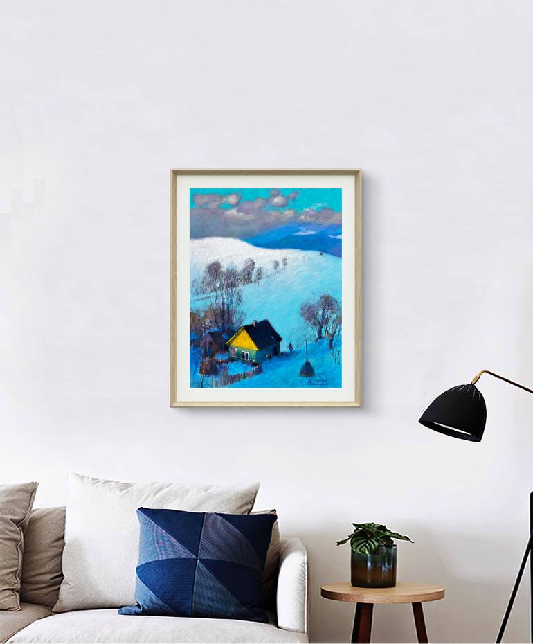 Original Impressionism Landscape Drawing by Andrii Kovalyk 