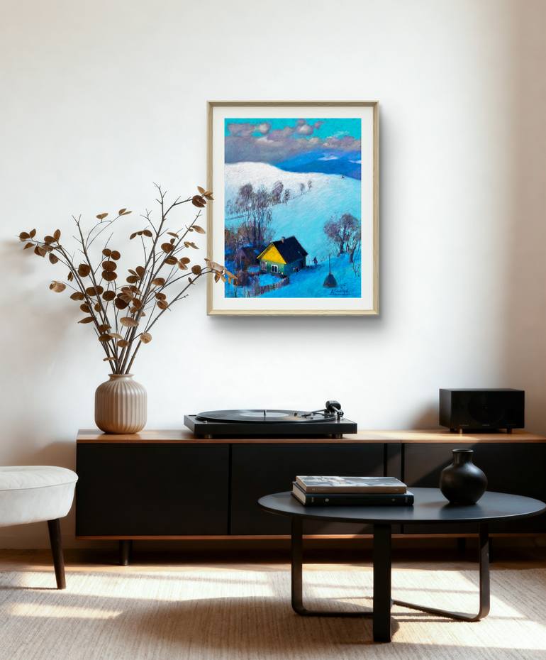 Original Impressionism Landscape Drawing by Andrii Kovalyk 