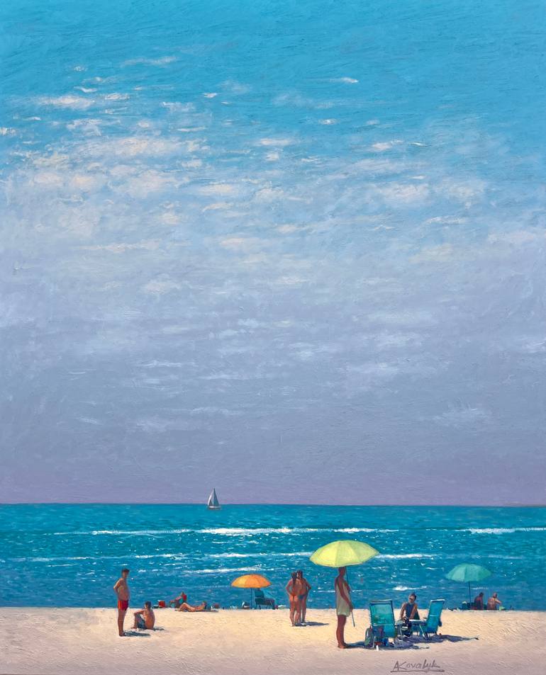 Summer memories from the sea Painting by Andrii Kovalyk | Saatchi Art