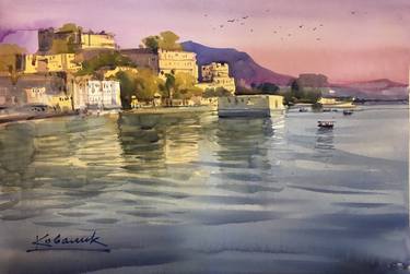 Indian Venice.  City on water Udaipur thumb