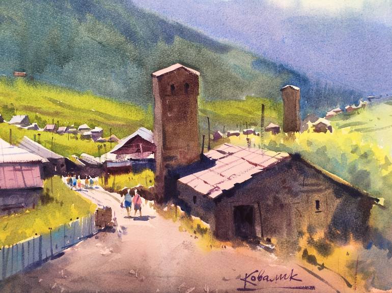 Original Fine Art Landscape Painting by Andrii Kovalyk 