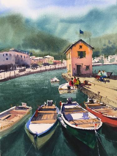 Print of Fine Art Boat Paintings by Andrii Kovalyk