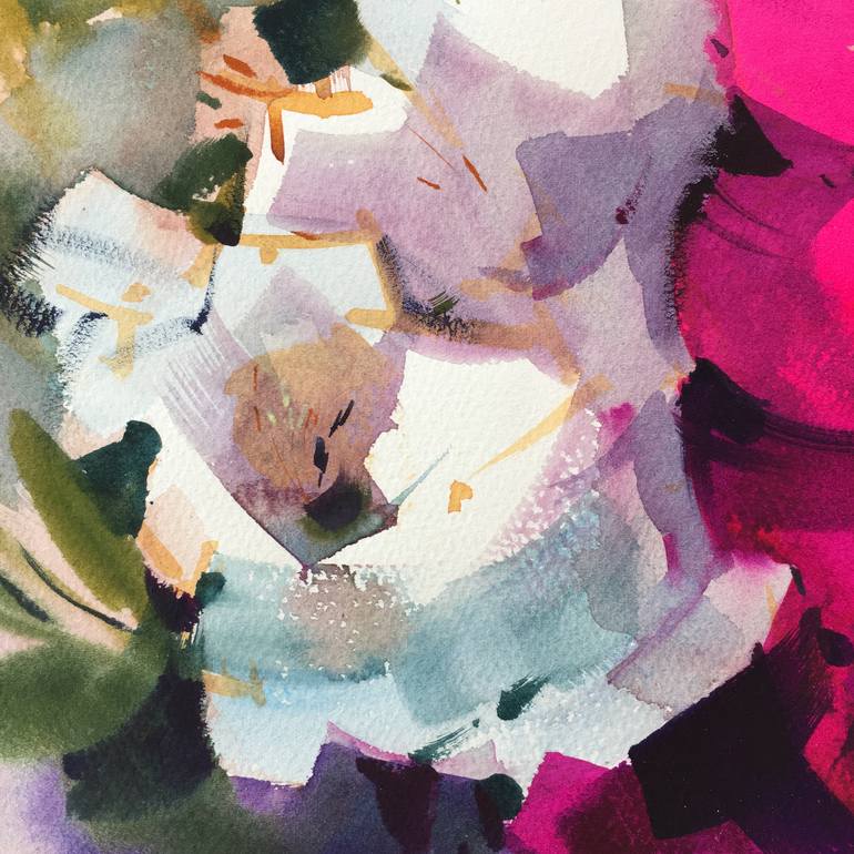 Original Expressionism Botanic Painting by Andrii Kovalyk 