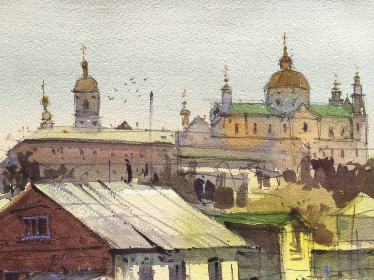 Original Cities Painting by Andrii Kovalyk 