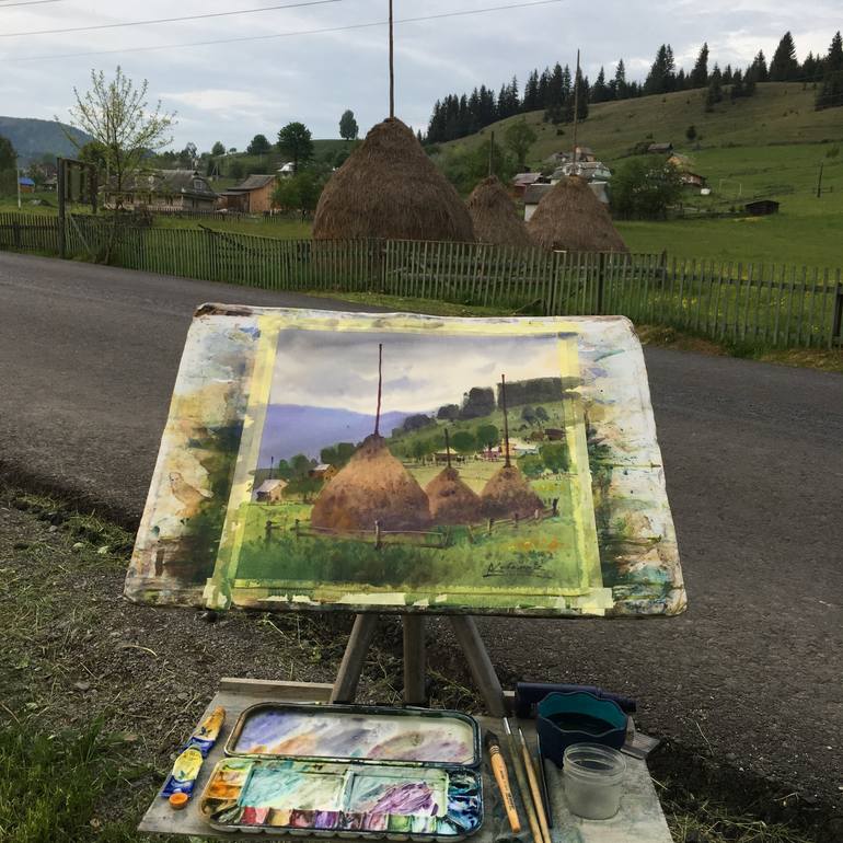 Original Landscape Painting by Andrii Kovalyk 