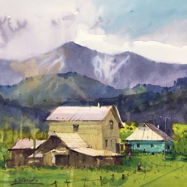 Print of Fine Art Landscape Paintings by Andrii Kovalyk