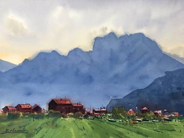 Print of Fine Art Landscape Paintings by Andrii Kovalyk