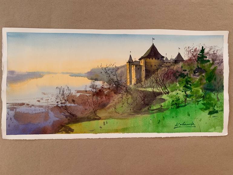 Original Fine Art Landscape Painting by Andrii Kovalyk 