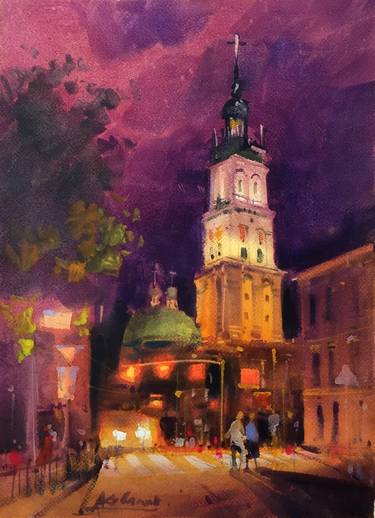 Night light. City of Lviv thumb