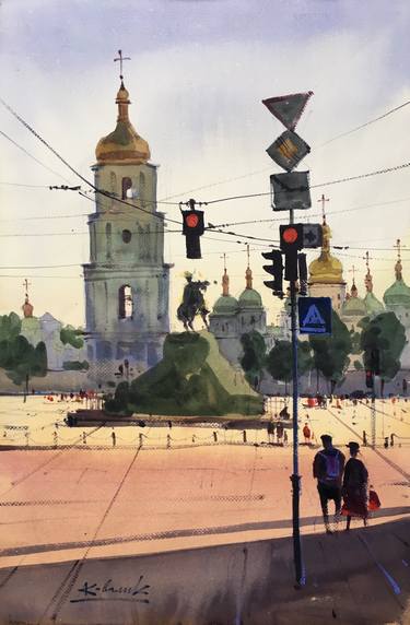 Print of Figurative Architecture Paintings by Andrii Kovalyk
