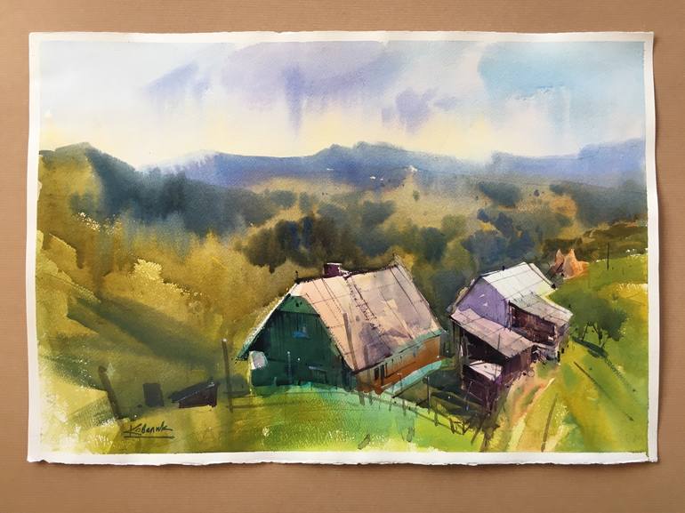 Original Fine Art Landscape Painting by Andrii Kovalyk 