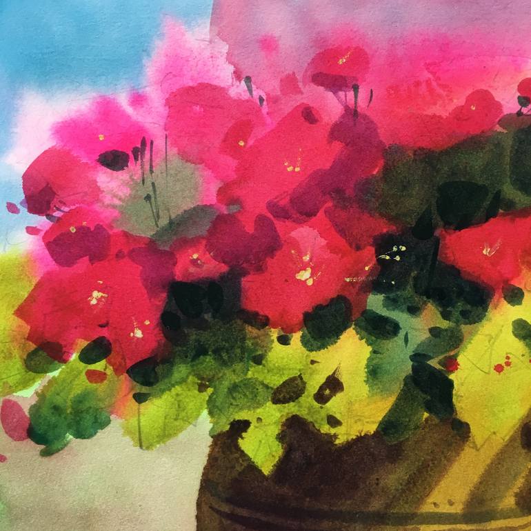 Original Floral Painting by Andrii Kovalyk 