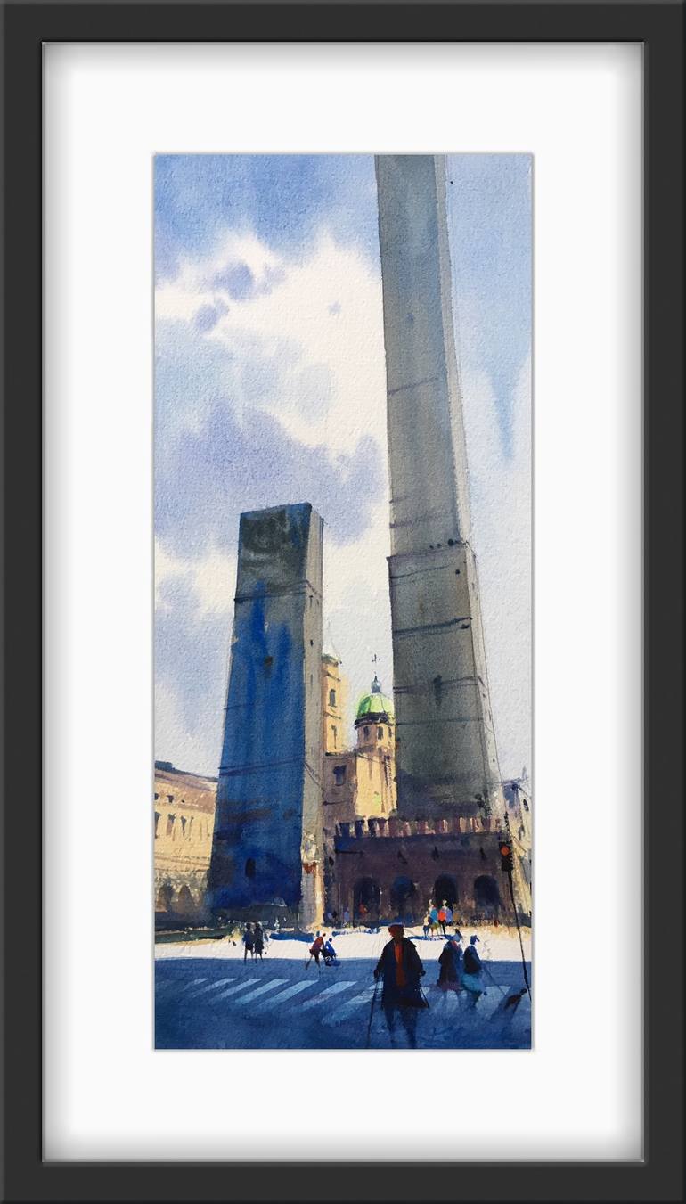 Original Architecture Painting by Andrii Kovalyk 