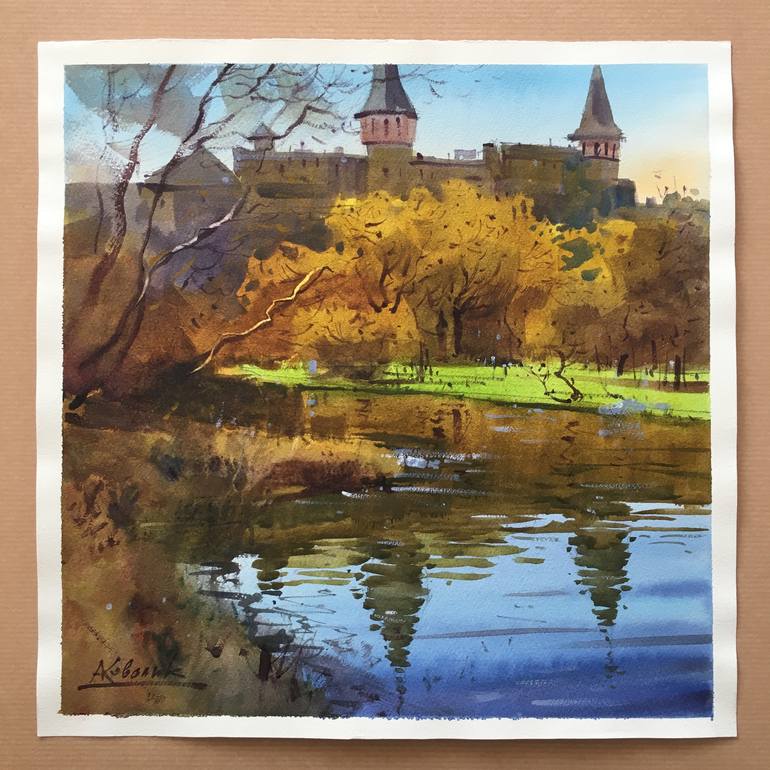 Original Landscape Painting by Andrii Kovalyk 