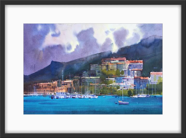 Original Fine Art Seascape Painting by Andrii Kovalyk 
