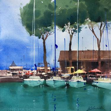 Print of Fine Art Boat Paintings by Andrii Kovalyk