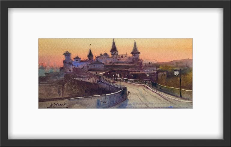 Original Fine Art Architecture Painting by Andrii Kovalyk 