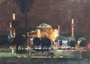 Hagia Sophia at Night thumb