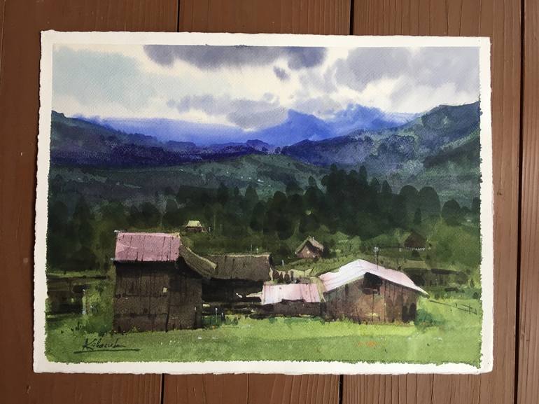 Original Fine Art Landscape Painting by Andrii Kovalyk 