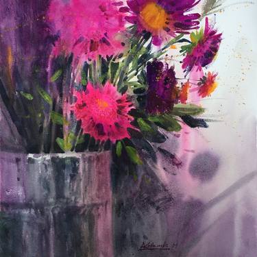 Print of Fine Art Floral Paintings by Andrii Kovalyk