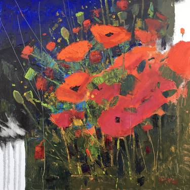 Original Expressionism Floral Paintings by Andrii Kovalyk