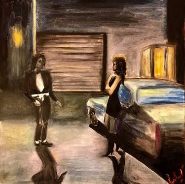"The Way You Make Me Feel, Michael Jackson", oil painting on canvas (original) thumb