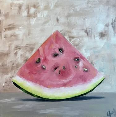 The Slice of Watermelon , oil on canvas, 2019. thumb