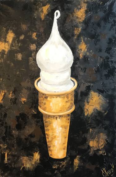 ICE CREAM, oil painting on canvas, pop art (F.R.I.E.N.D.S) thumb